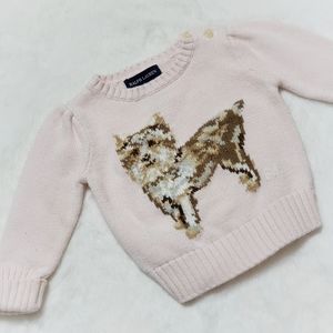 Ralph Lauren Baby Sweater with Yorkie Dog